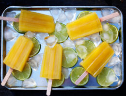 Mango and Lime Ice Blocks