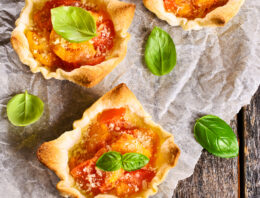 Cheese and Red Pesto Tartlets