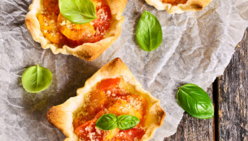 Cheese and Red Pesto Tartlets