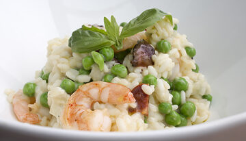 Prawn, Chorizo & Pea Risotto