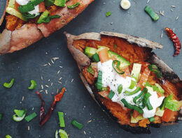 Junior Stuffed Sweet Potatoes