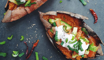 Junior Stuffed Sweet Potatoes