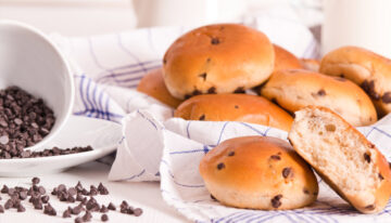 Chocolate Chip Brioche Roll