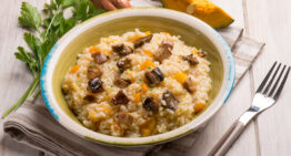 Pumpkin and Mushroom Risotto