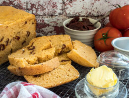 Gluten Free Sun-Dried Tomato and Parmesan Bread