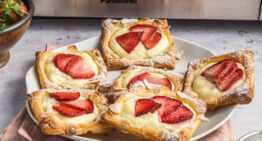 Puff Pastry Tarts with Ricotta and Strawberries