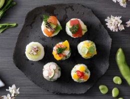 Sushi Balls with Fruits and Vegetables