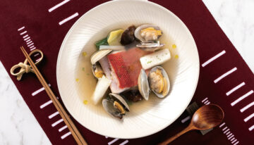 Steamed Red Mullet and Clams