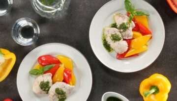 Steamed Chicken Breast and Vegetables